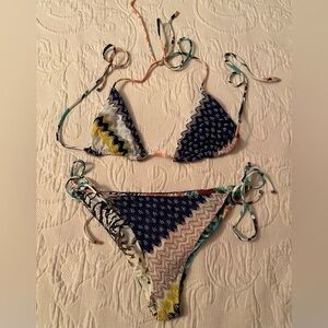 Missoni Mare Reversable Bikini Size Small